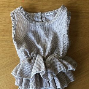 Muslin frill tutu romper